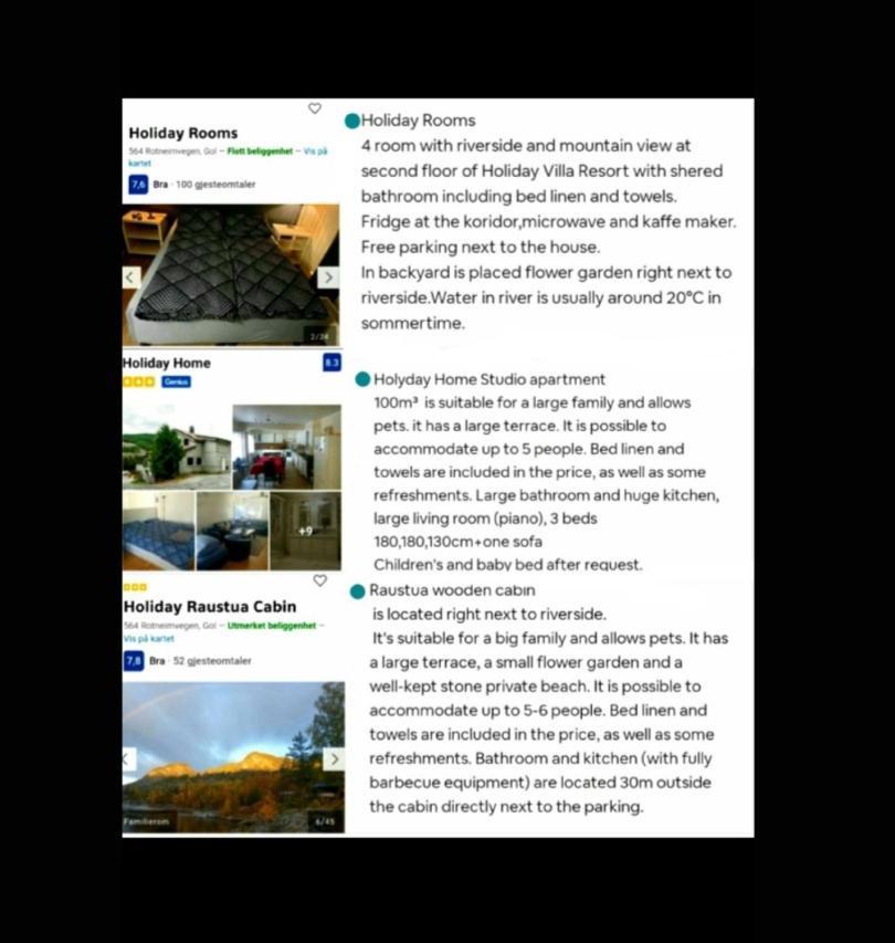 Holiday Home Gol Bagian luar foto